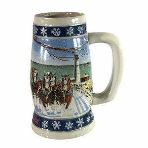 Budweiser Holiday Clydesdale's 1995 Beer Stein